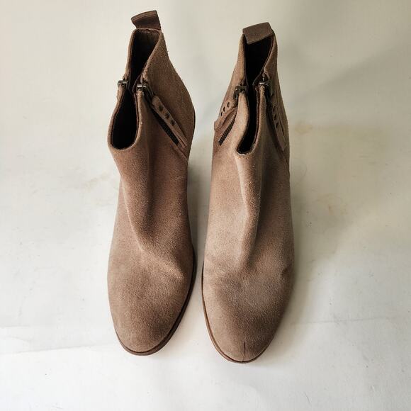 Hoss Intropia Suede Stacked Heel Boot 38 US 8 - Picture 4 of 9